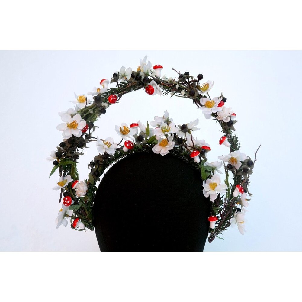 Flower & Mushroom Halo Headpiece